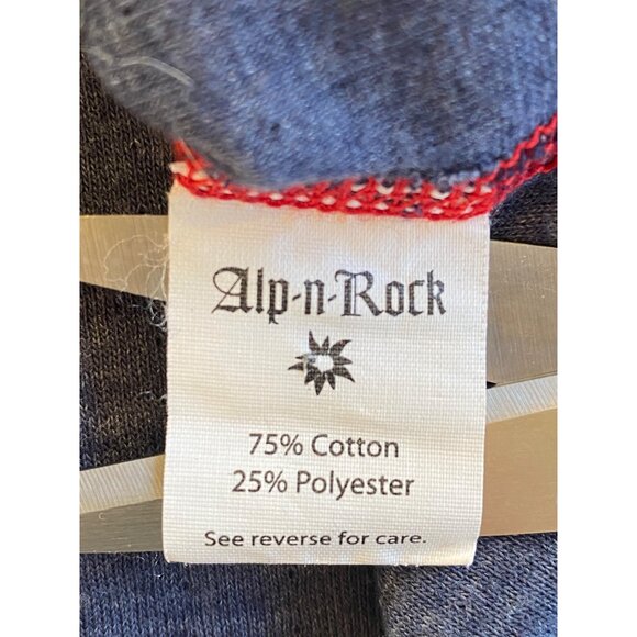Alp N Rock "Give me a Snow Day" Crew Neck Top Medium Ski Apres Blue - Picture 9 of 14